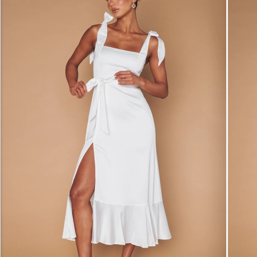 Show Me Your Mumu Garden Midi Dress White size S